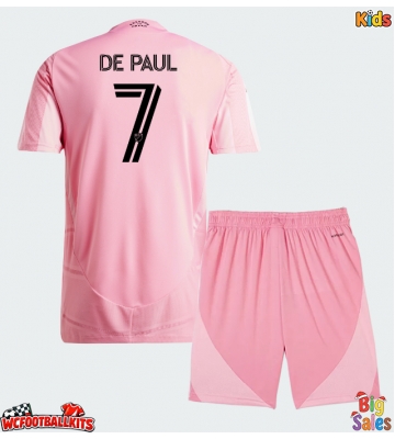 Inter Miami Rodrigo De Paul #7 Replica Home Stadium Kit for Kids 2026-27 Short Sleeve (+ pants)